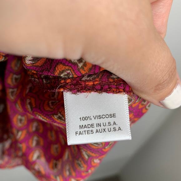 Misa Los Angeles Inge Printed Ruffle Mini Dress Womens Small New - Picture 16 of 16